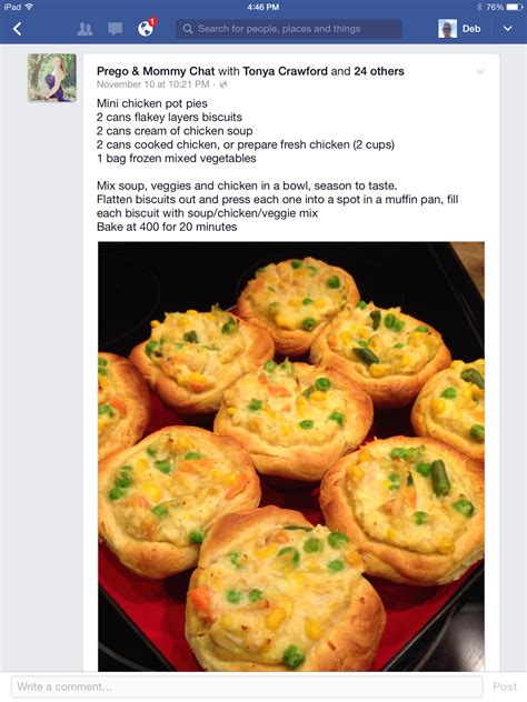 It is one of the best recipes i've tried. Pin by Thefrugaldietitian on Recipes | Mini chicken pot ...