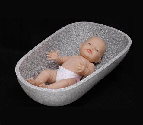 Seamless integration durable stain resistant nonporous Grifform Innovations® Baby Bath's sculptured, organic ...