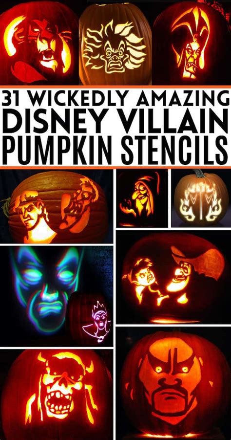 Disney Villain Pumpkin Stencils The Best Free Printable Templates