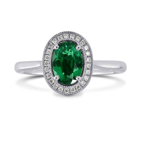 Certified jewelry sells diamond engagement ring egl certified. Oval Green Emerald & Diamond Engagement Ring, SKU 170558 ...