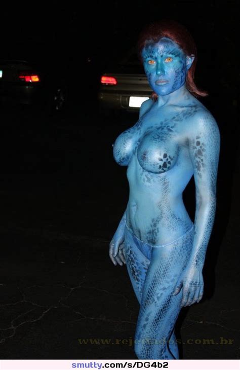 Cosplay Bodypaint Mystique