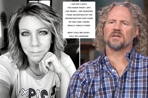 Sister Wives Meri Brown Posts Cryptic Quote About Not Being Lucky After Admitting Shes