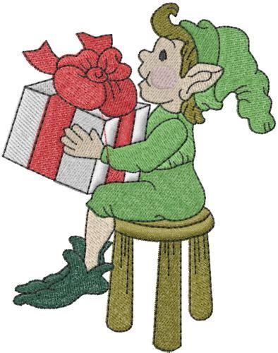 Elf With T Embroidery Design Free Machine