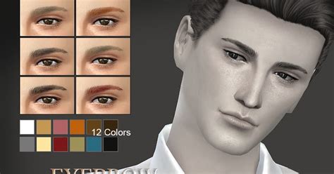 Sims 4 Ccs The Best Eyebrow For Men By S Club