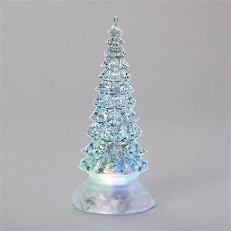 Led Christmas Tree Glitterdome Lights Up And Multicolored Glitter