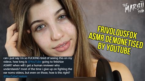 Frivolousfox Asmr Demonetised By Youtube Youtube
