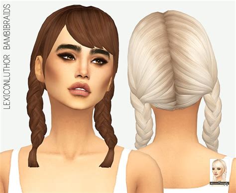 Missparaply Ts4 Lexiconluthor Bambi Braids Solids Requested