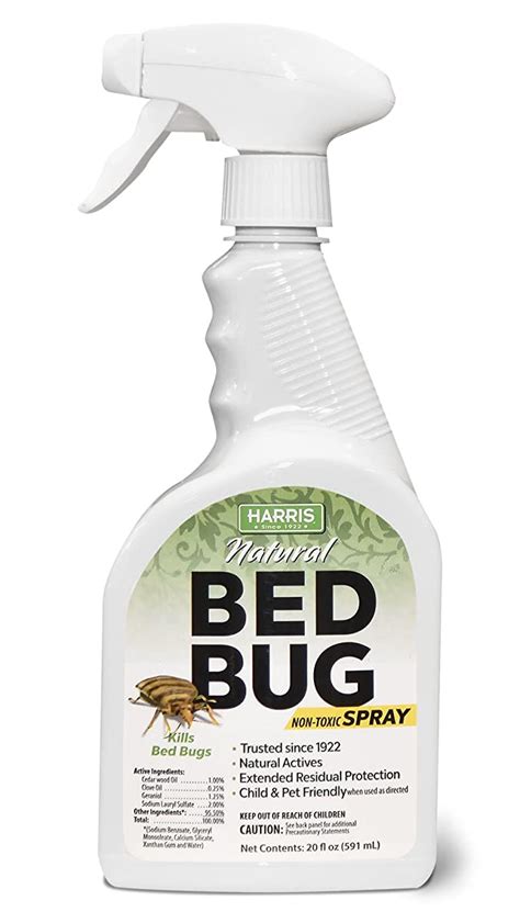Harris Natural Bed Bug Killer Fast Acting 20oz Non Toxic Spray With