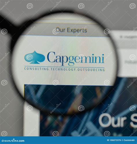 Milan Italy August 10 2017 Capgemini Logo On The Website H