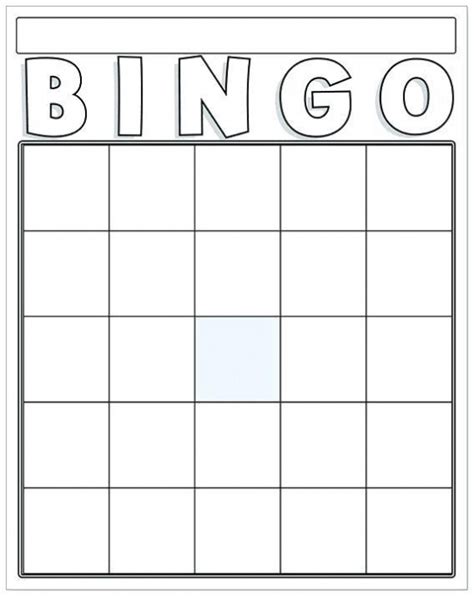 blank bingo card template microsoft word intended for blank bingo template pdf bingo cards to