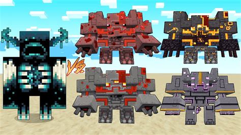 Warden Vs All Monstrosities Minecraft Dungeons Minecraft Mob Battle