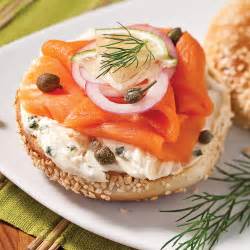 Bagels au saumon fumé