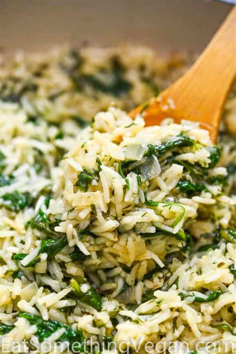 Spinach Rice Eat Something Vegan