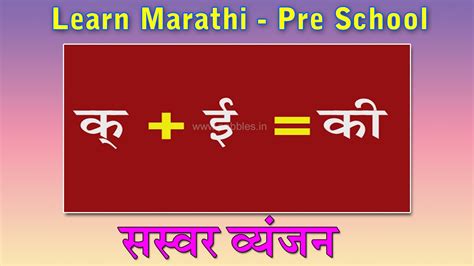 Swar Vyanjan In Marathi Learn Marathi For Kids Marathi Grammar