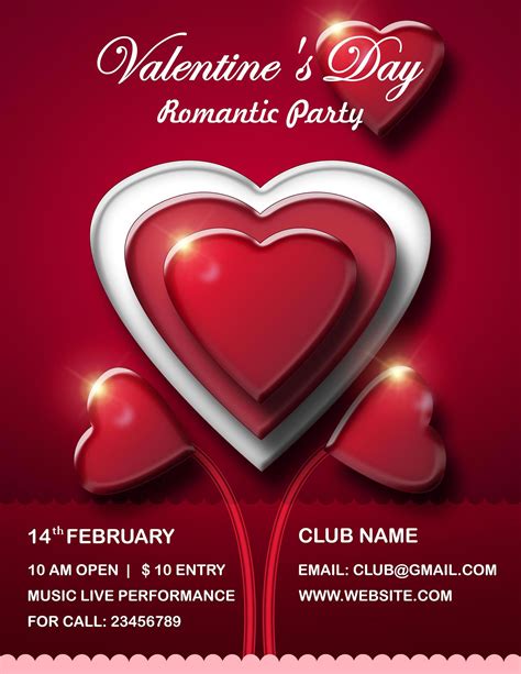 Valentines Day Flyer Psd Templates Free Download All Design Creative