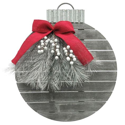 Grey Pallet Wood Christmas Ornament Outdoor Décor 20 At Home
