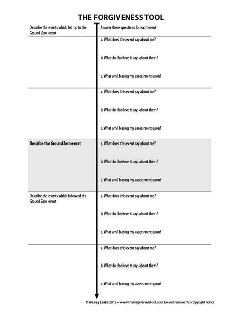 Self Forgiveness Worksheet In 2020 Therapy Worksheets Therapy Pin On