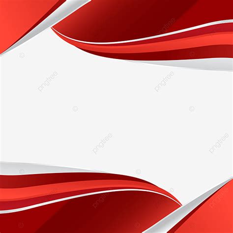 Brochure Red Flyer Vector PNG Images Abstract Red Wavy Curve Social Media Frame For Banner Or