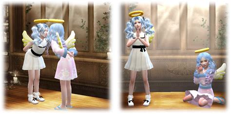 Sims 4 Ccs The Best Child Poses And Wings By A Lucky Day