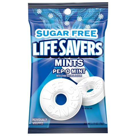 Life Savers Pep O Mint Sugar Free Breath Mints Hard Candy Bag Shop