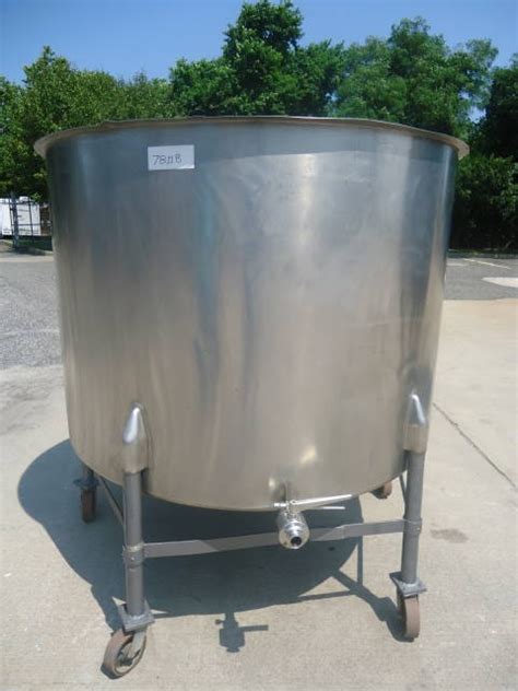 600 Gallon Stainless Steel Vertical Tank Portable Wohl Associates