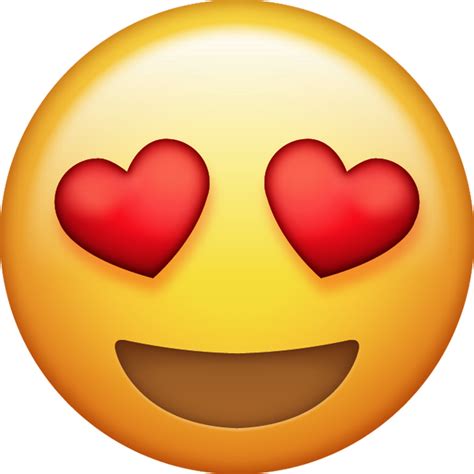 Download Heart Eyes Iphone Emoji Icon In  And Ai Emoji Island