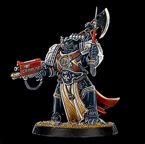 ⭐️wh40k Space Marine Primaris Painted Black Templars New Castellan