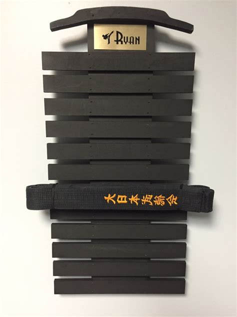 17 Level Martial Arts Belt Display Rack Etsy