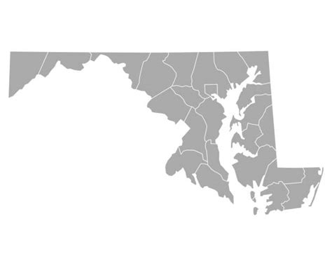 Maryland Counties Map Illustrations Royalty Free Vector Graphics
