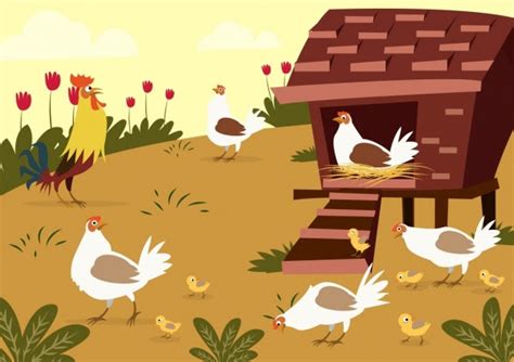 Keren 30 Gambar Kartun Peternakan Ayam Gambar Kartun Ku
