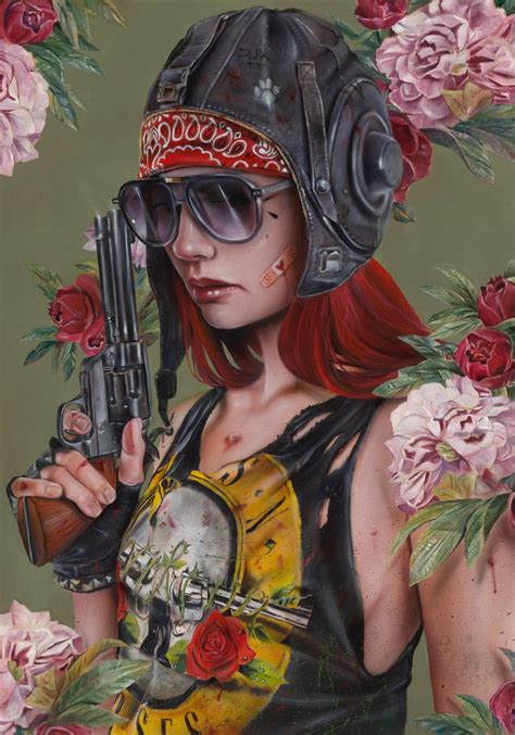 Brian M Viveros Appetite For Destruction Oil And Acrylic On Woo