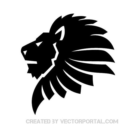Black Lion Clip Art Free Vector Black Lion Lion Vector Free Clip Art