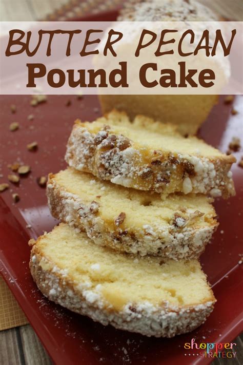 You'll just have chocolate marbling the cake a bit.) put it back in the oven for a final 10 minutes. Scrumptious Butter Pecan Pound Cake Recipe