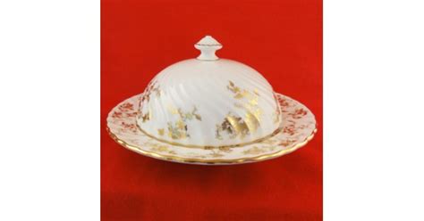 Minton Ancestral Gold Covered Buttercheese Dish