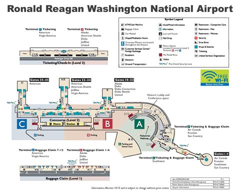 Map Of Reagan National Airport