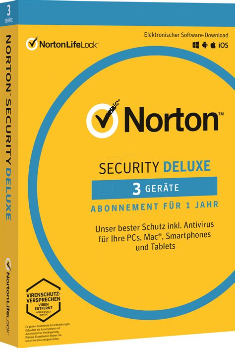 Norton 21355485 Software Security Deluxe 1 Anwender 3 Geräte Bei