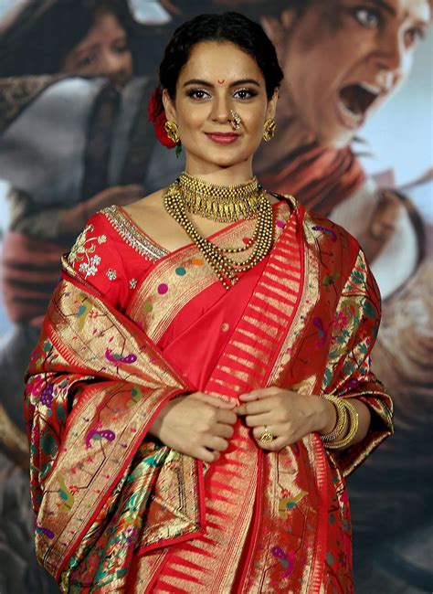 photos manikarnika the queen of jhansi trailer launch indian bridal outfits marathi bride