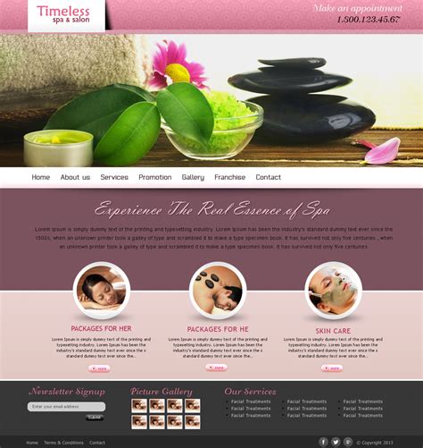 Renesh Kr Freelance Web Designer Cochin Kerala India Spa Website