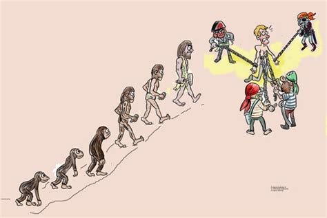 Evolution Of Humans Cartoon