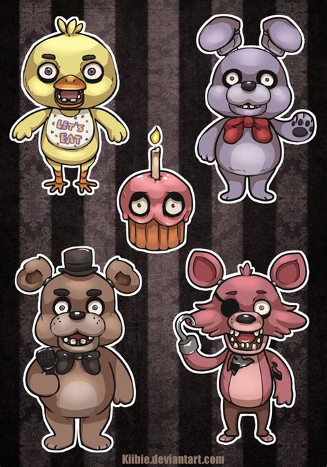 Five Nights At Freddys Stickers By Kiibie On Deviantart