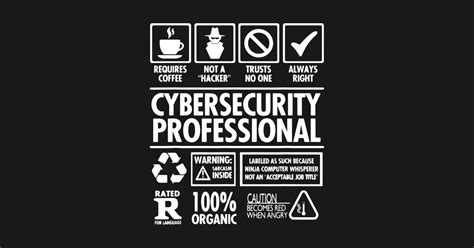 Cybersecurity Professional Not A Hacker Funny Job Cybersecurity