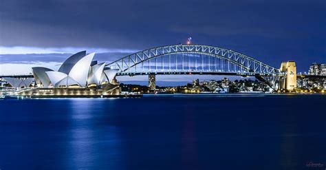 Sydey Opera House Near Harbour Bridge Landscape Sydney Hd Wallpaper