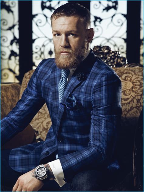 Conor Mcgregor Poses For Haute Time Talks Luxury Suits And Watches The