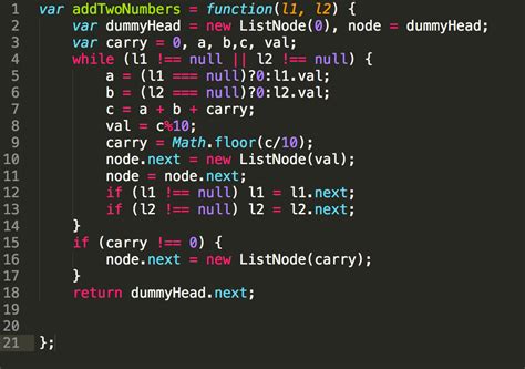 Leetcode Add Two Numbers Javascript By Yanginblack Medium