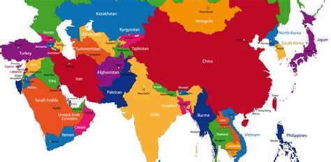 Asian Countries Map Quiz Trivia And Questions