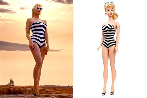 Margot Robbie Recreates Iconic 1959 Swimsuit Look In Barbie Trailer