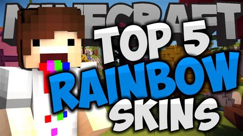 Top 5 Minecraft Rainbow Boy Skins 1 Youtube
