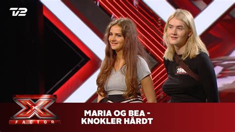 maria og bea synger knokler hårdt gilli audition x factor 2019 tv 2 youtube