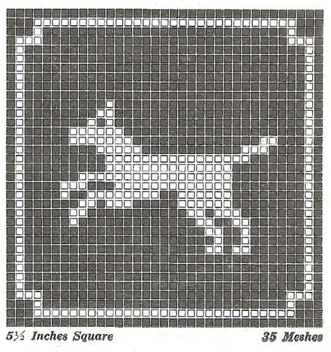 Sentimental Baby Filet Crochet Or Cross Stitch Animal Motifs