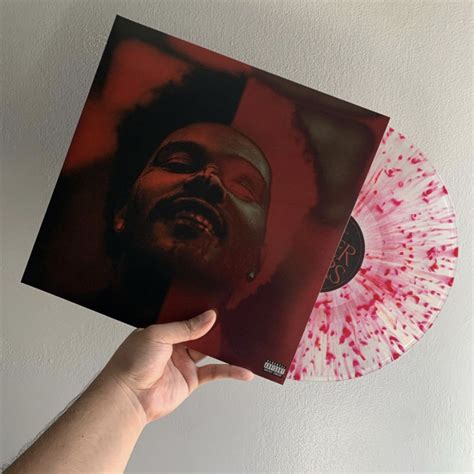 The Weeknd After Hours Deluxe Vinyl Sealed Clear With Red Splatter